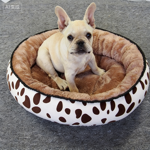 Venta al por mayor de fábrica: Cama de lujo de lino para perros, universal para las cuatro estaciones, cálida, lavable a máquina, para uso en sala de estar. Caniles para perros. - Product Image 2
