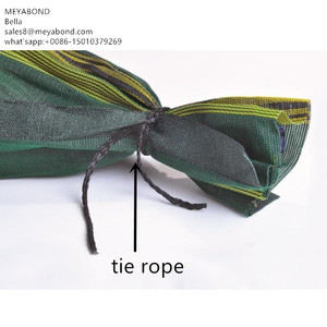 Lot de 50 sacs à silo vert 120x25cm, 110g/m2 avec fermeture par liens intégrés - Product Image 6