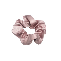 Coleteros Grandes de Satén Estilo Vintage Francés, Color Sólido, Coletero Jumbo Elástico Tipo Seda, Accesorio para el Cabello para Mujer