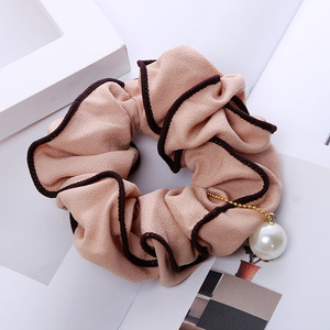 15 colores envío gratis verano accesorios de moda para el pelo de colores puros tela de <span class=keywords><strong>seda</strong></span> damas <span class=keywords><strong>scrunchies</strong></span> - Product Image 4