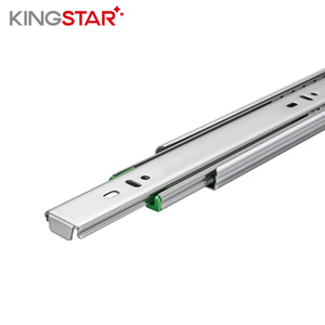 Kingstar-rodamiento de bolas de extensión completa, rieles deslizantes telescópicos de cajón, cierre suave, negro, gimnasio, galvanoplastia, cocina Gua - Product Image 3