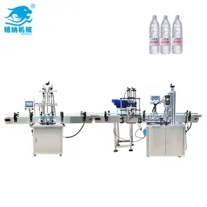 Fully automatic low-cost 2-4-6-8 heads liquid filling water bottle filling and capping machine Supporting Sales