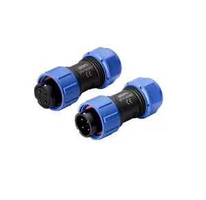 Sp Connector Motorfiets Sp13 Sp17 Sp21 Mannelijke 3pin Connector Met Plastic Deksel Weipu Ronde Connector