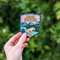 Écussons brodés personnalisés écologiques North Cascades, badges décoratifs brodés pour casquettes de camionneur, vêtements, vestes, sacs à dos