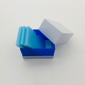 Caja para modelos dentales, blanca y azul, de yeso, para guardar dentaduras postizas, con estuche de almacenamiento completo. - Product Image 2