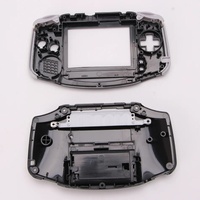 Kit de remplacement complet de coque transparente en plastique personnalisable pour console portable GBA avec boutons