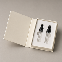 Scatola Personalizzata per Campioni di Profumo, Stile Libro, Confezione Rigida Magnetica con Inserto in Schiuma EVA, Vendita all'Ingrosso per Set di Scoperta Fragranze in Fiala