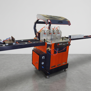 Sierra de corte de un solo cabezal Eworld Any-Angle con rodamientos de motor para perfiles de aluminio 380V, maquinaria de alta precisión para la fabricación de ventanas y puertas - Product Image 1