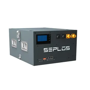 Seplos 48V/ 51.2V 105Ah 5.38KW Lifepo4 Battery Pack Box DIY Kit Home Energy Storage back up lithium iro phosphate battery case