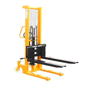 Idraulico mano Pallet Stacker doppio albero manuale carrello elevatore Stacker con <span class=keywords><strong>Mini</strong></span> Pallet per il magazzino e lo stoccaggio - Product Image 4