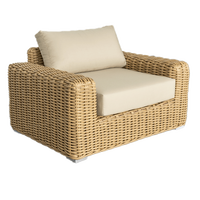 OEM/ODM Ensemble de canapés modulaires d'extérieur en aluminium Ensemble de meubles de jardin en rotin