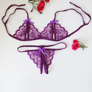<span class=keywords><strong>Ensemble</strong></span> de lingerie sexy pour femmes, 2 pièces, prix bas, femme nue, trois points, filles, grande taille/grande taille, <span class=keywords><strong>soutien</strong></span>-<span class=keywords><strong>gorge</strong></span> et culotte transparents en dentelle, string transparent - Product Image 4