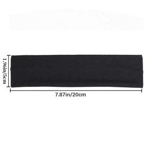 European and American Style <strong>Women</strong> <strong>Wide</strong> Sports <strong>Headband</strong> Stretchy Solid Color <strong>Headband</strong> <strong>for</strong> Hot Yoga &amp; Fitness - Product Image 3