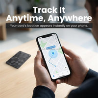 Mini traceur intelligent sans fil compatible avec l'application Localiser (iOS) et Google Find My, pour clés, portefeuille, bagages, animaux de compagnie (chiens, chats), enfants, voyage