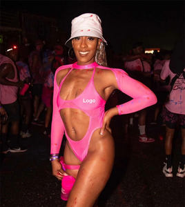 Maillot de bain une pièce push-up imprimé personnalisé OEM ODM pour femme, idéal pour les costumes de carnaval et les tenues de Jouvert - Product Image 4