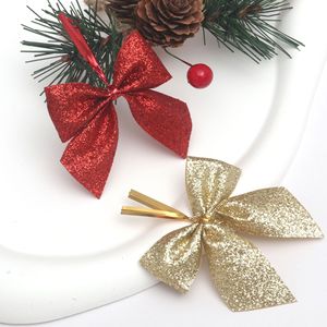 Noeuds bordeaux pour arbre de Noël, noeuds brillants <span class=keywords><strong>rouge</strong></span> foncé, ornements pour arbre de Noël, noeuds pour emballage cadeau, décoration rustique pour les fêtes - Product Image 6