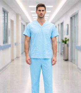 OEM ODM Customized Men's Short Sleeve <b>Scrub</b> <b>Set</b> Nursing <b>Scrubs</b> <b>Sets</b> For Men - Product Image 6