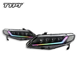 Kit de lentes de repuesto para faros delanteros TYPY para Civic 8ª generación 2006-2011 con luz diurna RGB y señal de giro secuencial - Product Image 2