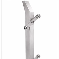 Poteau de balustrade en acier inoxydable Zhuo Ye, fixation au sol, pour balcon et escalier, support de main courante