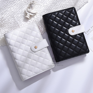 Carpeta económica A6 Pebble de cuero PU, 6 anillos, organizador de dinero de hojas sueltas, carpeta de Planificador de ahorro, billetera - Product Image 2