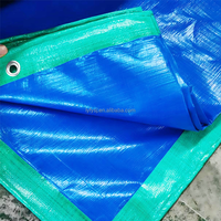 Bâche en polyéthylène laminée imperméable à œillets renforcés, tailles personnalisées, style uni, pour usage intensif automobile, agricole et industriel