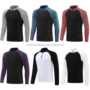 Chaqueta Deportiva Personalizable con Estampado de Fútbol, Media Cremallera, Manga Larga, Transpirable, de Secado Rápido, 100% Poliéster, Venta al Por Mayor - Product Image 4