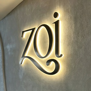 Enseigne lumineuse LED en acrylique 5000K, affichage lumière du jour, montage mural pour magasin de détail, installation facile, enseigne lumineuse Peach. - Product Image 2