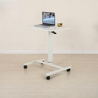 Bureau debout à levage manuel, bureau debout roulant, bureau d'ordinateur à levage, bureau d'appoint, bureau d'ordinateur portable, bureau pliable mobile