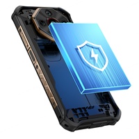 Smartphone robuste 5G Ulefone Armor X16 Pro Octa Core CDMA 6,56 pouces HD+ étanche antichoc 8 Go+256 Go vision nocturne Android 15