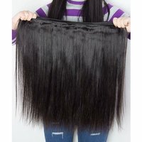 Extensiones de cabello humano liso de 13a, pelo liso de hueso sedoso superdoble dibujado, cabello humano de Vietnam, mechones de pelo Alineación de cutícula