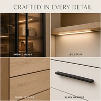 Sistema de Armario de Lujo con Cajones, Armario de Madera Personalizado Abierto, Sistema de Armario Moderno de Madera, Armario Vestidor, Mueble de Dormitorio