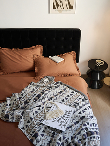 Copridivano in acrilico lavorato a maglia con logo, nappa decorativa, tecnica jacquard, stile decorativo <span class=keywords><strong>BLG</strong></span> - Product Image 5