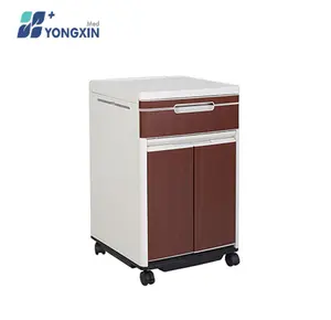 Meubles d'hôpital en gros YXZ-804 table de chevet de chambre de patient armoire de chevet ABS utilisée médicale pour le stockage