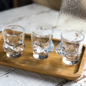 Sıcak satış kadının vücut şekli 50ml cam şarap kadehi özel vücut şekilli seksi kadınlar meme Bikini cam özel fantezi atış cam - Product Image 6