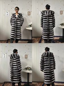 2024 роскошная мужская куртка из меха шиншиллы, шуба из натурального шиншиллы, 100% Шуба из натурального меха шиншиллы для мужчин - Product Image 4