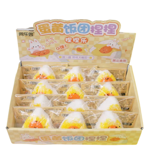 Juguetes Sensoriales Antiestrés de Fábrica Directa: Bolas de Alivio para la Ansiedad, TDAH y Autismo con Forma de Yema de Huevo y Rollo de Arroz para Niños y Niñas - Product Image 1