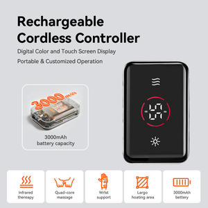 Massageador de Pulso Sem Fio com Grafeno e Infravermelho Longo, 9 Modos e 3 Níveis, Compressa Quente Recarregável para Suporte de Mãos e Pulsos - Product Image 5