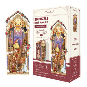 Tonecheer Nook Livre Rose Enchantée Baguette Magique Conte de Fées Capteur Clic pour Allumer Musique Jouant Maison de Poupée Exquise TQ147 - Product Image 5