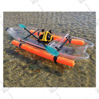 Bateau plat Transparent en Polycarbonate pour 2 personnes, accessoire de qualité supérieure, nouveauté