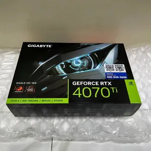 千兆字节GeForce RTX 4070 Ti EAGLE 12g游戏显卡，2610兆赫核心时钟12GB内存大小 (GV-N407TEAGLE-12GD)