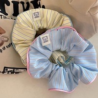 Nouveau rayé chouchou élastique cercle polyvalent coiffure jolie fille élastique cheveux corde haute queue de cheval bandeau cheveux accessoires