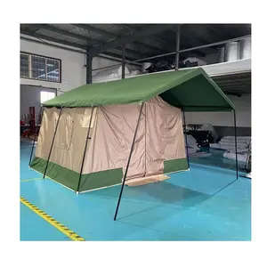 Popular waterproof canvas luxury hotel resort safari tent for camping