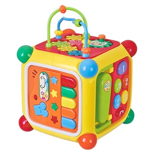Cube musical interactif multifonctionnel pour bébé de <span class=keywords><strong>18</strong></span> à 36 <span class=keywords><strong>mois</strong></span>, jouet d'éveil intelligent 3D - Product Image 1