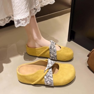 Zapatos Planos de Terciopelo para Mujer, con Punta Cuadrada, Diseño de Lazo, Ligeros, con Correa en el Tobillo - Product Image 4