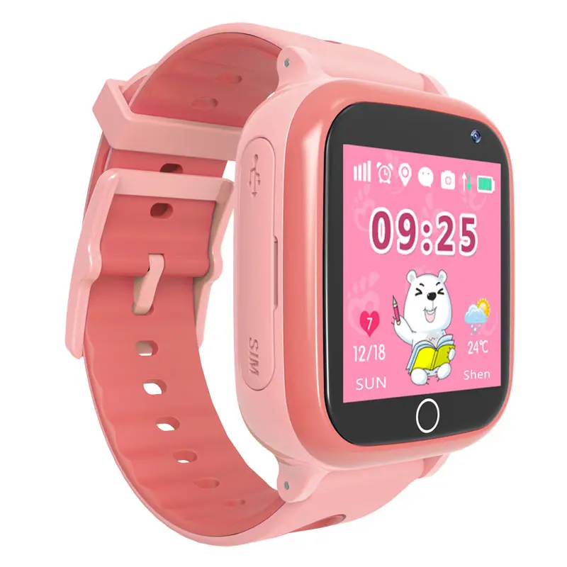 2018 منتج جديد الصينية المورد إنذار شخصي الاطفال هاتف محمول الأطفال لتحديد المواقع المقتفي ساعة ذكية