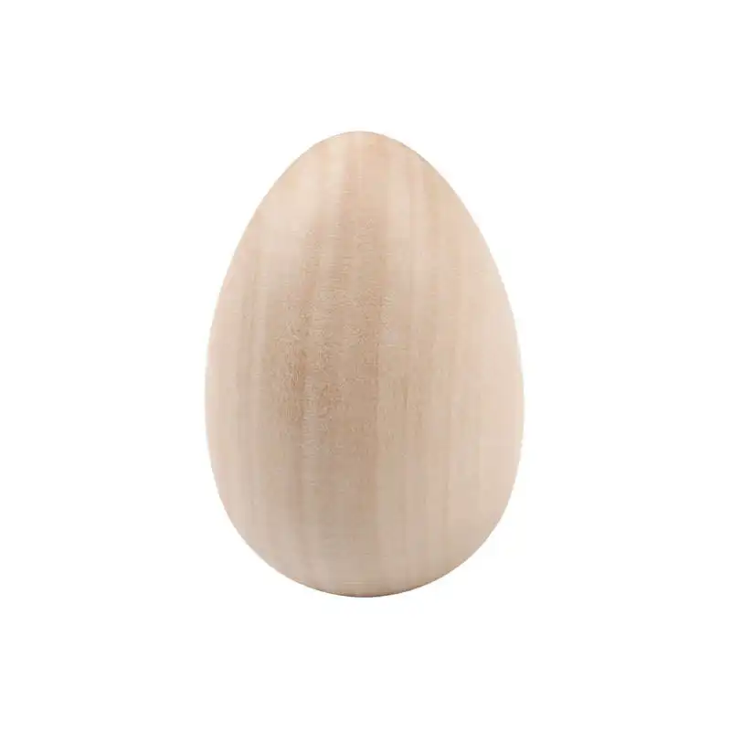 Pasqua vendita calda non verniciata simulazione uova di legno artigianato fai da te scarabocchio dipinto a mano per bambini legno uovo orientale