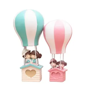 Hot air balloon night light student gift couple gift resin decoration crafts