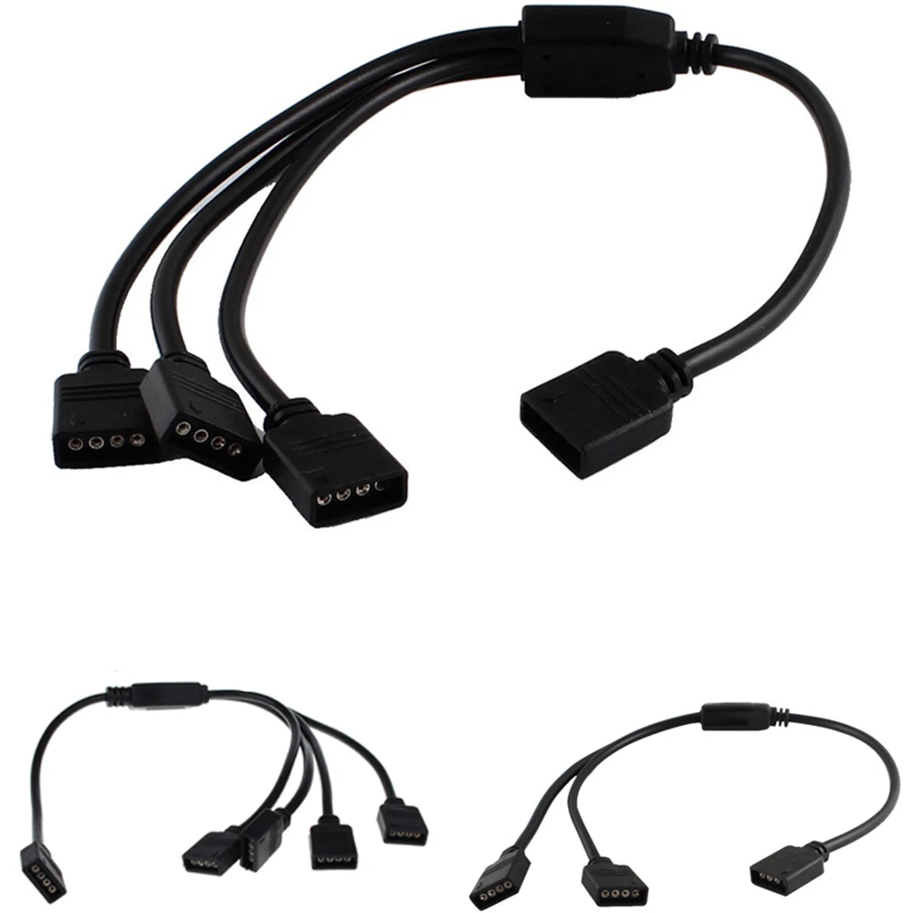 Câble Adaptateur RGB Pour Carte Mère - Conversion 5V 3 Broches / 12V 4 Broches, Longueur 30cm - 2
