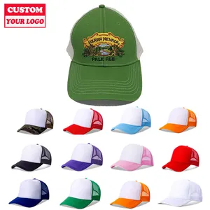 High Quality Oem Custom Trucker Hat embroidery Mesh Cap Own Logo Puff Print Infant Kids Trucker Cap