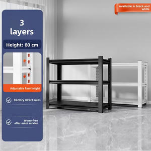 Étagères métalliques légères en acier sans bouchon Supports de stockage en entrepôt industriel Étagères empilables sans bouchon - Product Image 3